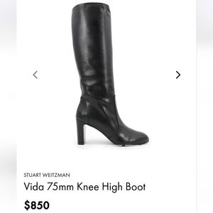 Stuart Weitzman Womens Vida 75 Knee-High Boot Brown Tall Knee-High Boots NWT